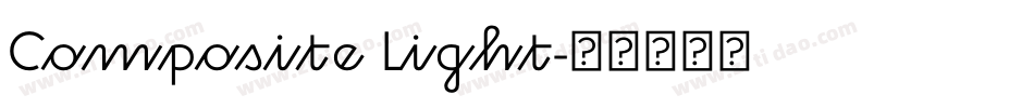 Composite Light字体转换